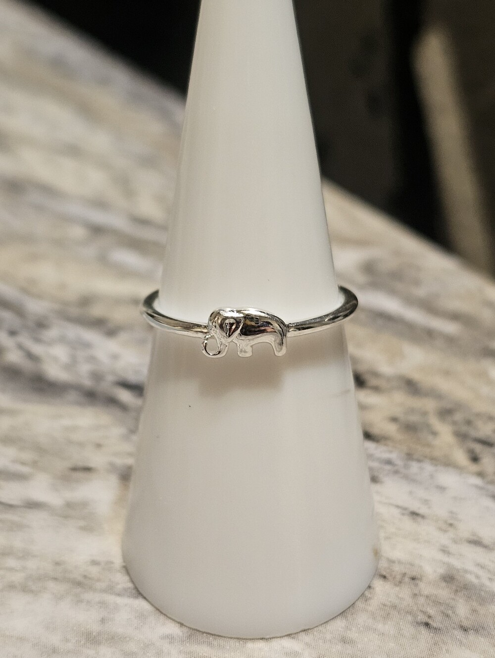 Sterling Silver 925 Elephant Ring Size 6.75